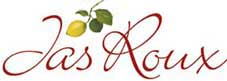 Jas Roux logo handwritten font with lemon illustration